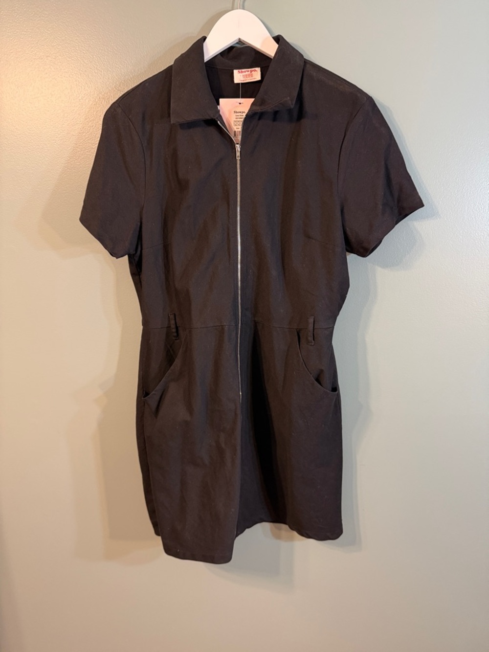 Showpo Black Ceres Short Sleeve Dress